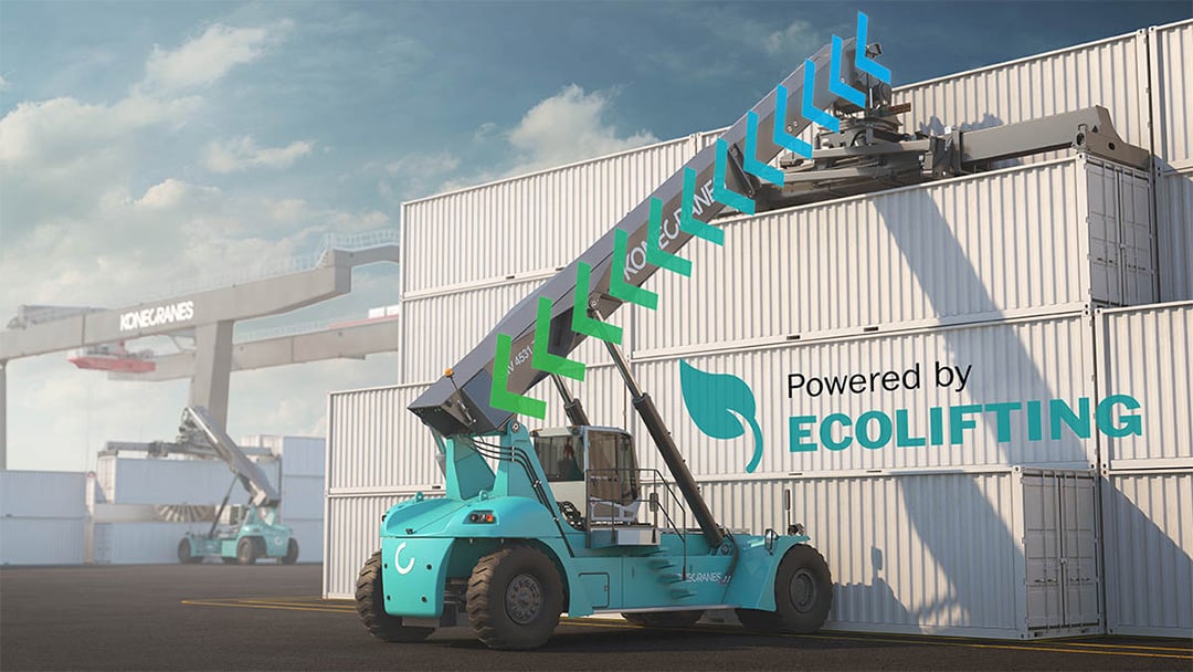 Picture of Konecranes Ecolifting Reachstacker.