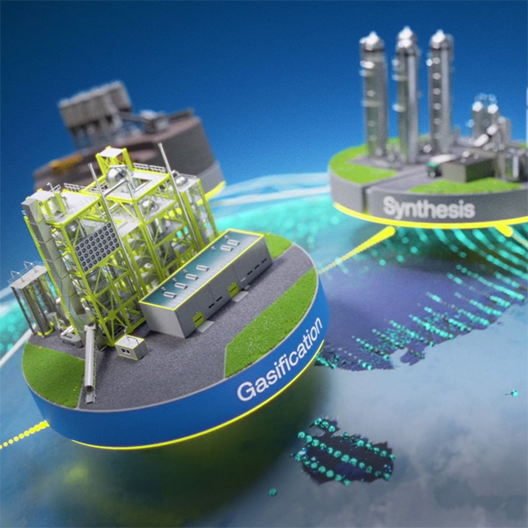 Snippet from a 3D-generated view depicting a production plant.